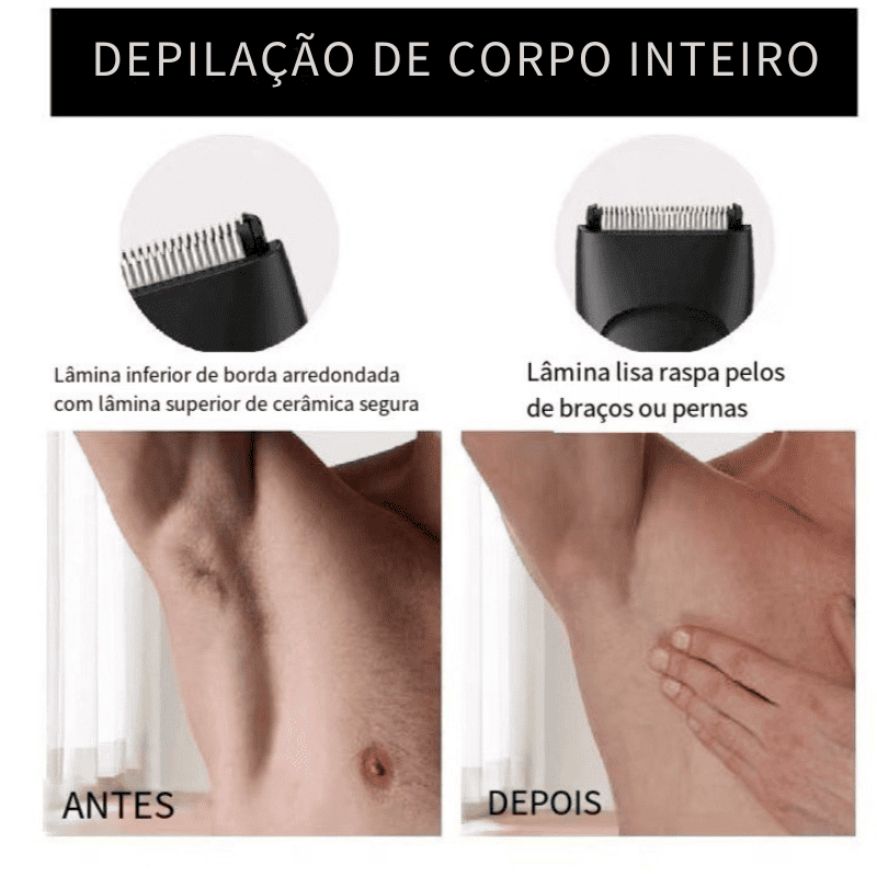 BarberMen™ - Aparador Masculino Profissional com Tecnologia Anti-Corte