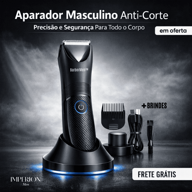 BarberMen™ - Aparador Masculino Profissional com Tecnologia Anti-Corte