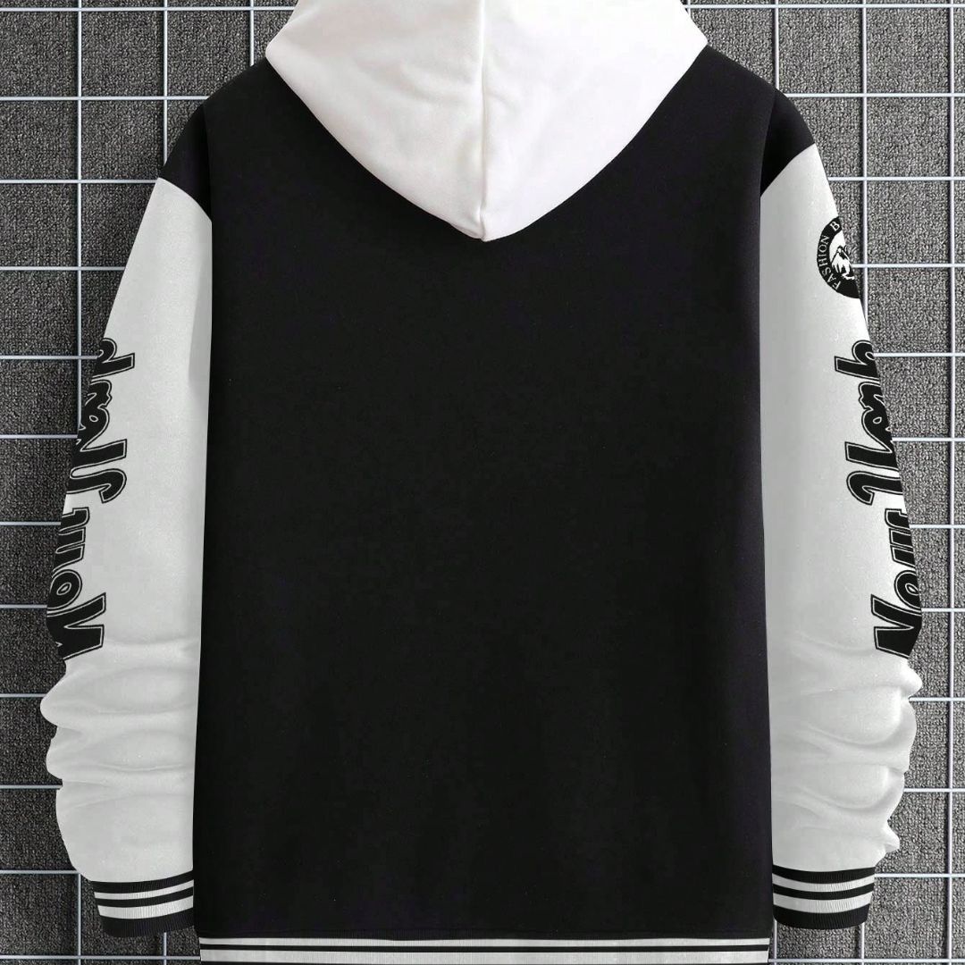 Jaqueta Masculina Varsity Baseball NY Preto